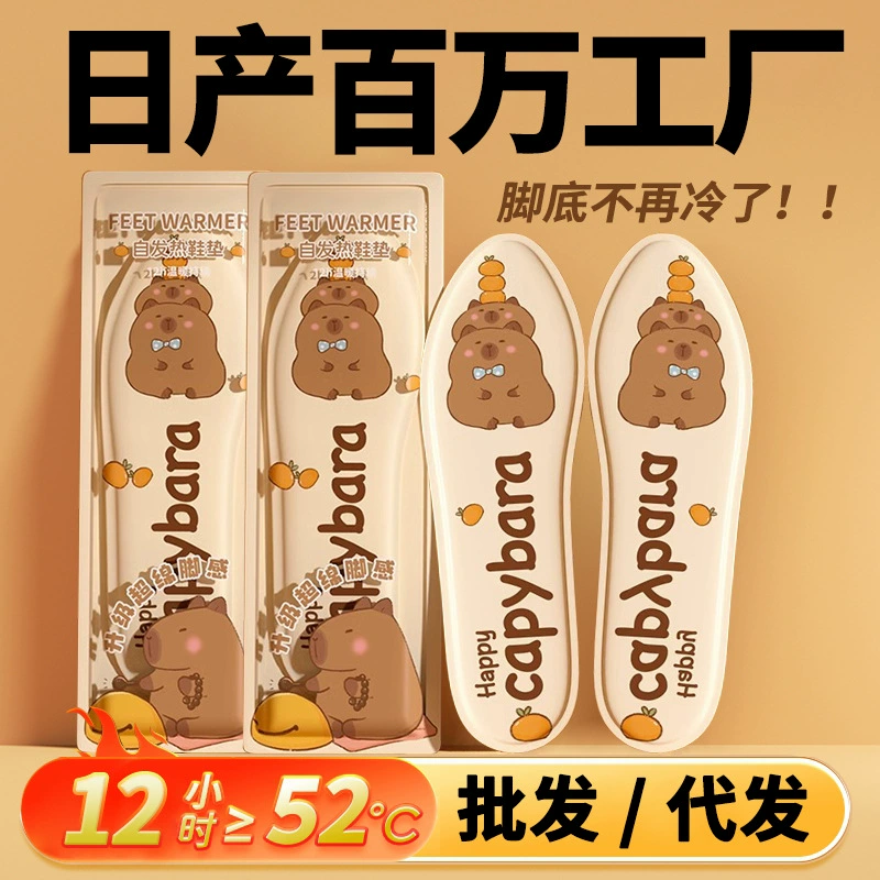 [Оптовая продажа] горячая стелька для женщин зимой подошва подошвы подогрева одноразовая самонагревающаяся стелька для ног