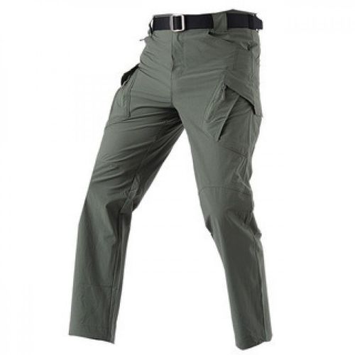 IX7 Summer Thin Men's Long Pants Outdoor Breathable Durable Military Pants Multifunctional Pockets Work Pants Nylon Quick-Drying Pants