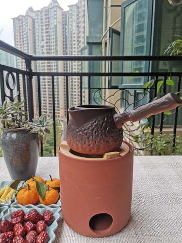 S588 Chaozhou red clay stove, charcoal stove, tea stove, teapot stove cover, coarse pottery pot, teapot stove, charcoal electric two