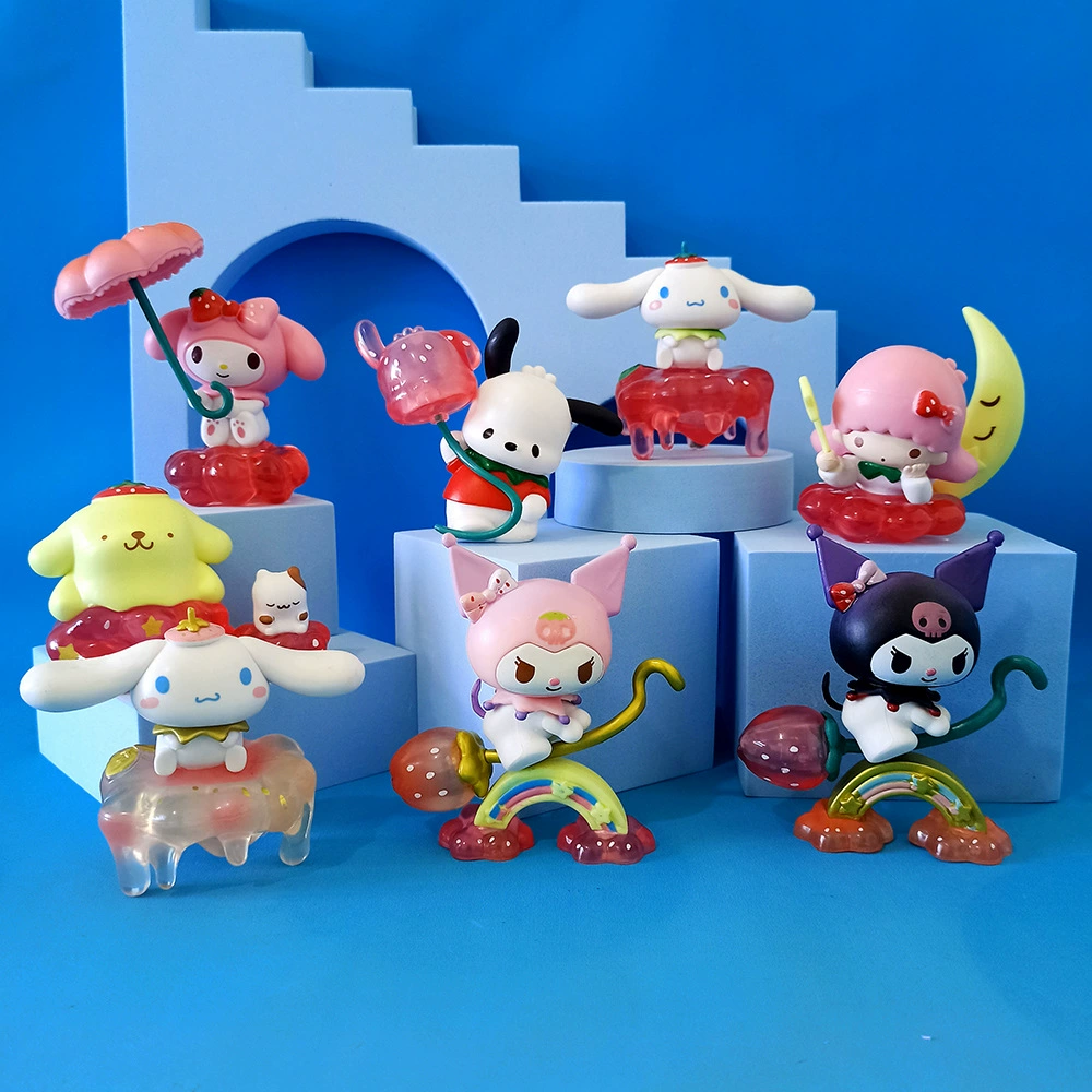 Sanrio, strawberry, table cute minifigure, Birthday gift