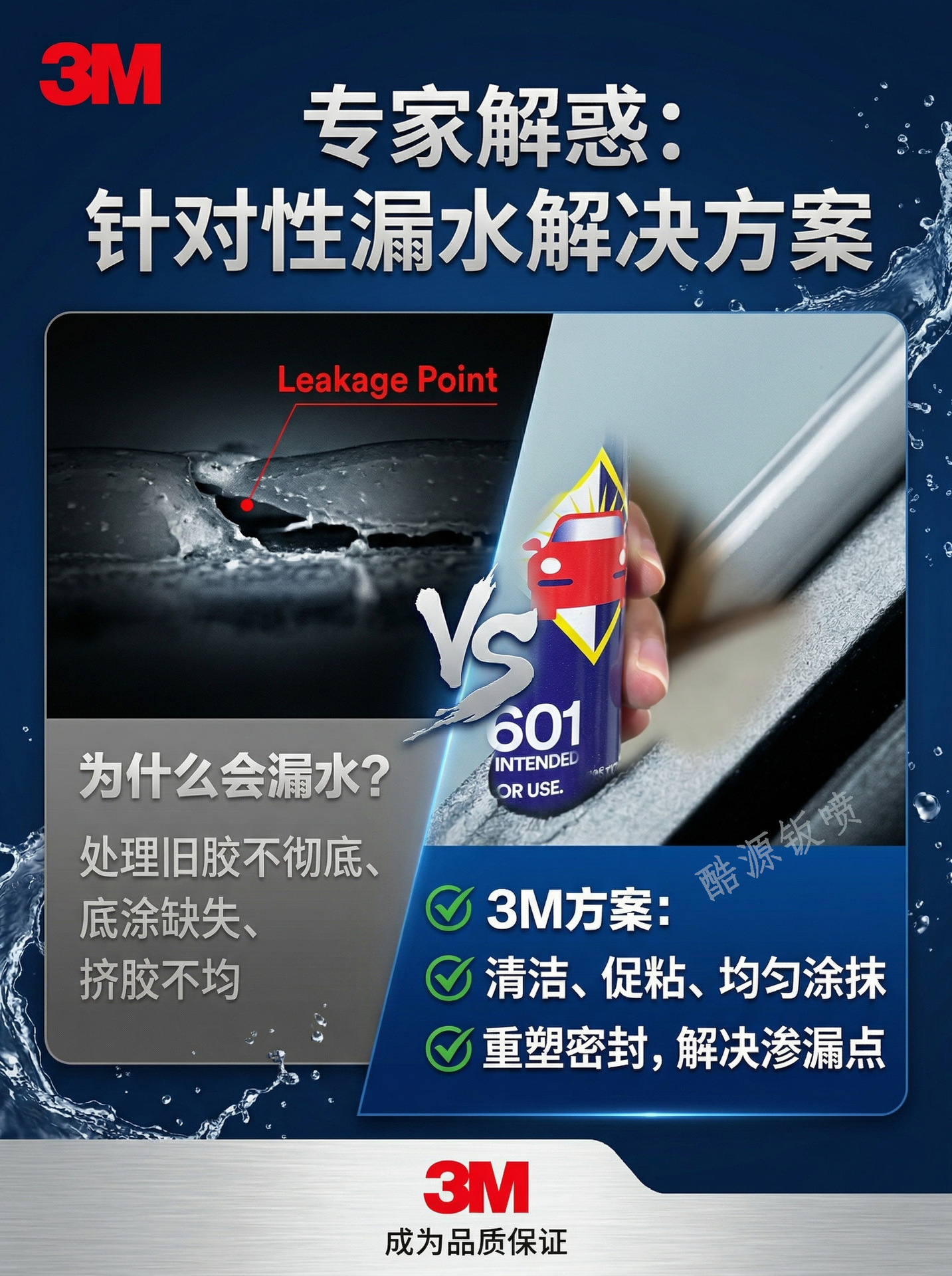 3m 8601 Polyurethane Glass Sealant Original Factory Genuine Product