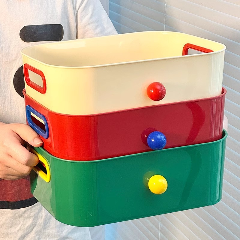 ドーパミン収納ケースデスクトップかわいいケーススナックバスケットアクリル文房具化粧品雑物整理バスケット|undefined