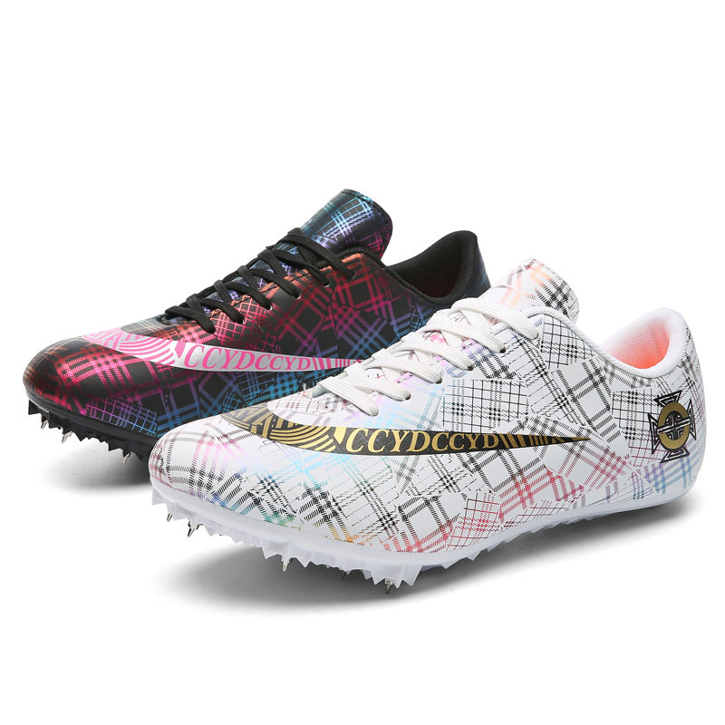 Nuevos zapatos de pista y campo de malla Transpirable Zapatos de uñas para hombres y mujeres jóvenes de pista y campo de entrenamiento juvenil zapatos de entrenamiento deportivo para jóvenes