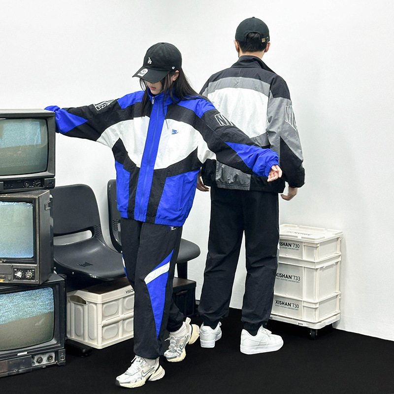 2023 Autumn New Style Couple Jacket, Hong Kong Style Hip Hop Outerwear, Korean Style Autumn INS Coat, Men's Clothing Wholesale