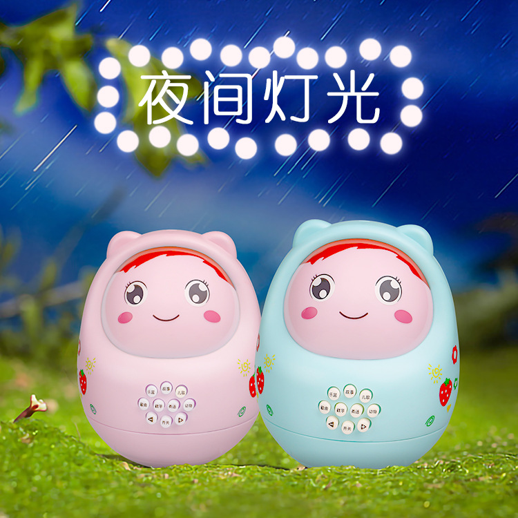 Factory direct supply tumbler story machine soothing music English 0-3 years old children's puzzle early education learning machine