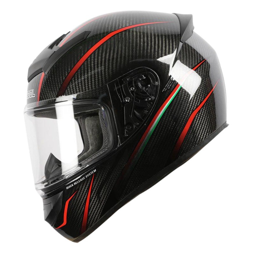 3C certificado fábrica casco de la motocicleta al por mayor de invierno de los hombres de fibra de carbono casco completo motocicleta casco de las mujeres Four Seasons Universal