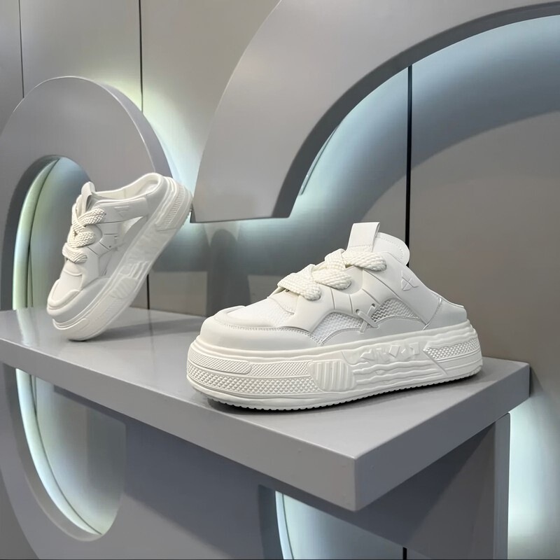 Light Luxury 2026 Spring/Summer Outdoor Breathable Hollow Mesh Half-Slip Sports Shoes Casual Dad Shoes Men's Designer Shoes Light Luxury 2026 Spring/Summer Outdoor Breathable Hollow Mesh Half-Slip Sports Shoes Casual Dad Shoes Men's Designer Shoes