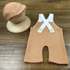 Photography props for new born, cap, overall, trousers for baby suitable for photo sessions, suitable for import, new collection