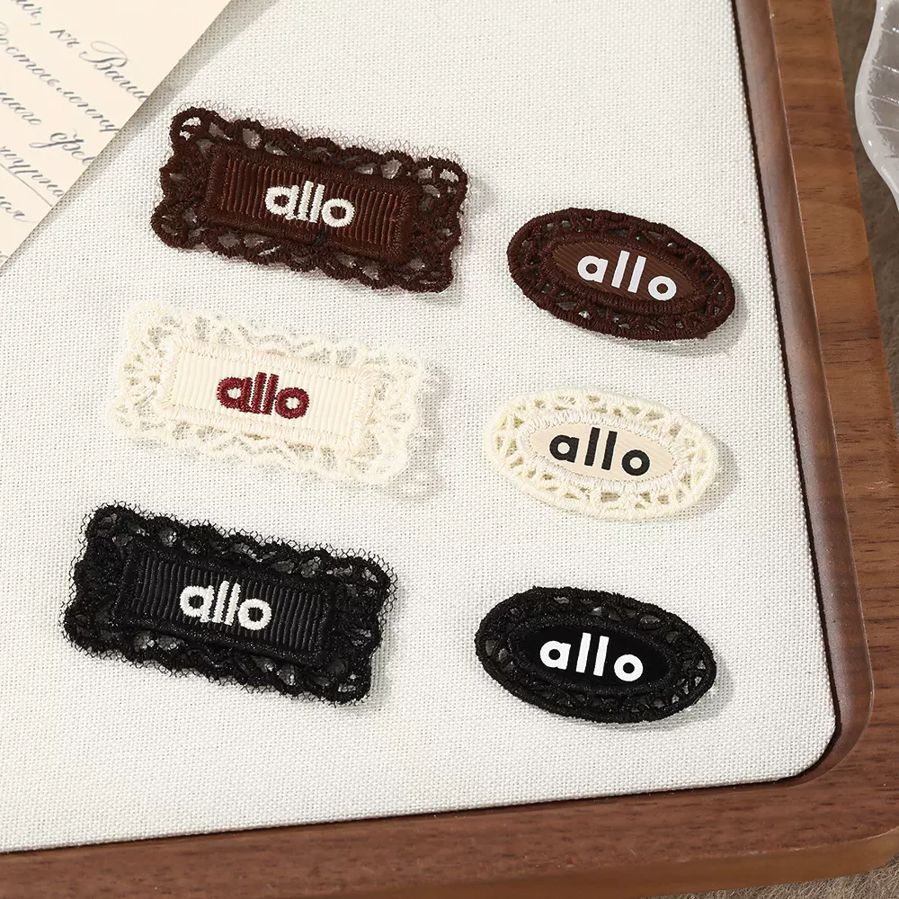 蕾丝花边刺绣补丁贴时尚英文字母电脑毛巾绣辅料衣服破洞修补布贴