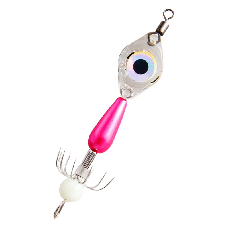 Sea Fishing Hook, Octopus Hook, Squid Hook, Barbless Octopus Hook, Stainless Steel Cuttlefish Soft Hook, Night Fishing Special, Night Fishing Light