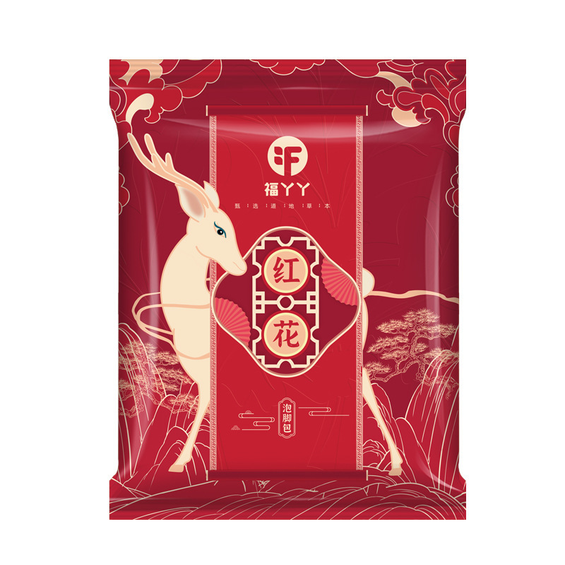 福の女の子の艾草の足の粉の卸売りの紅花の古いショウガの足の薬は湿気の足のお風呂の粉の正規品の家庭用の足の包みを包みます。|undefined