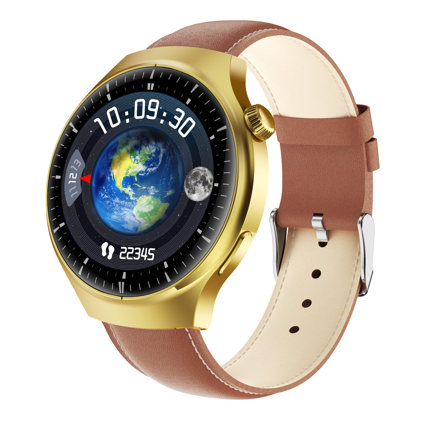 Reloj de teléfono inteligente Huaqiang BeiWatch4Pro medidor de pasos para medir la presión arterial, temperatura corporal del sueño, pulsera multifuncional, azúcar en la sangre