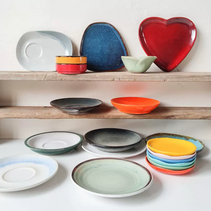 6-дюймовая тарелка-косточка, диск для торта "дим-сам", подставка для кофе, керамическая тарелка для закусок, костяной вертел, тарелка для костей из микрофибры