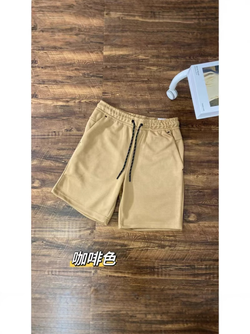 Pantalones cortos 503 para hombre con cremallera trasera multicolor con cordón deportivo casual de verano 2024