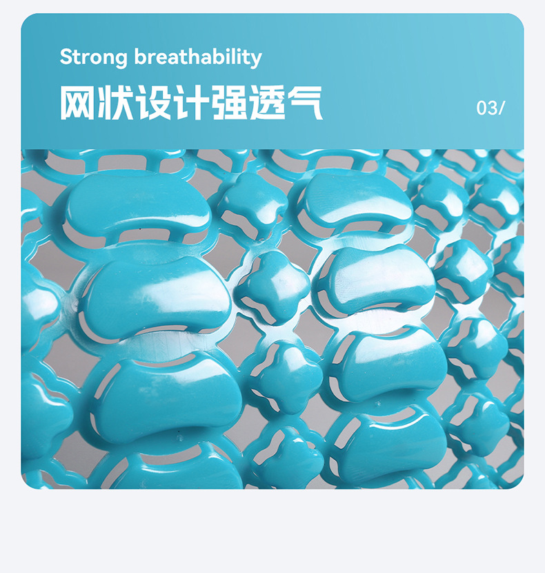 Summer Plastic Seat Cushion, Car Cooling Pad, Van and Truck Seat Cushion, Breathable and Ventilated Car Seat Cushion, Forklift Cushion