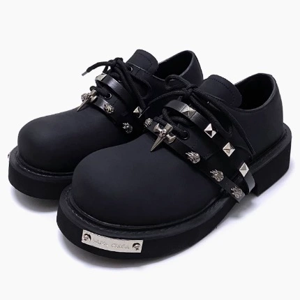 Кожаные ниши индивидуальный дизайн туфли на большой голове