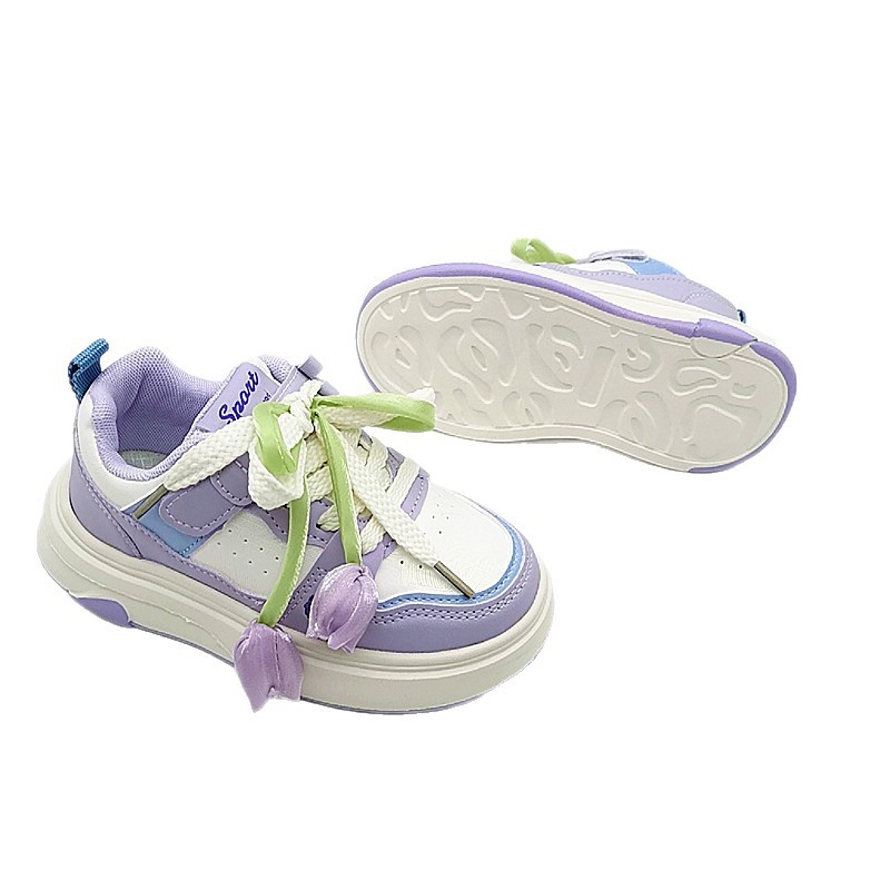 Otoño nuevo 2025 cuero impermeable para niños grandes zapatos para niños varones y mujeres Velcro super ligero zapatos de skate