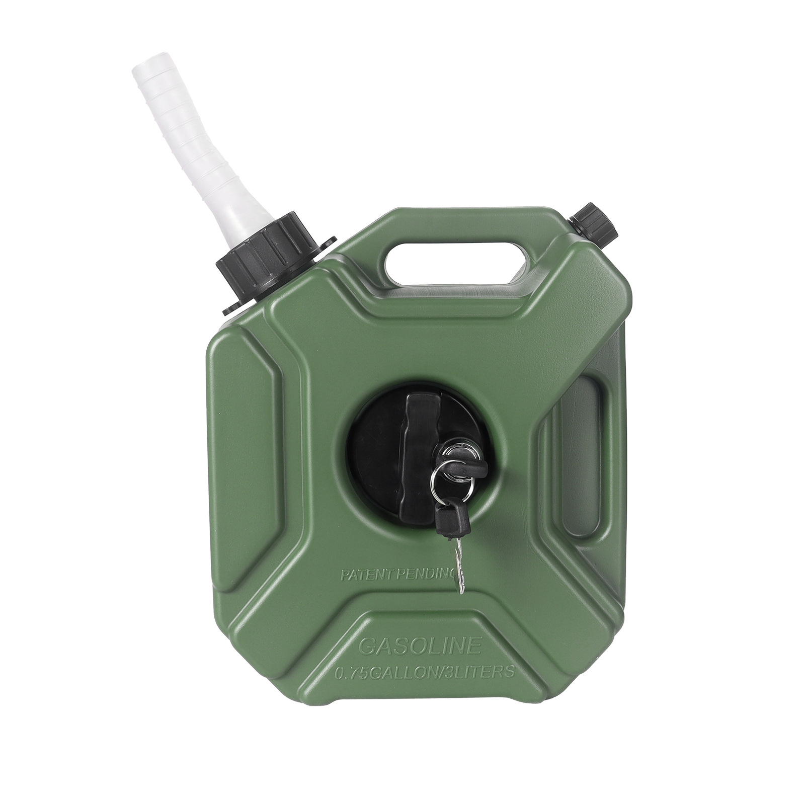 Motorcycle and Car Modification 3L Extended Spare Gasoline Oil Tank Plastic Portable Fuel Tank with Key