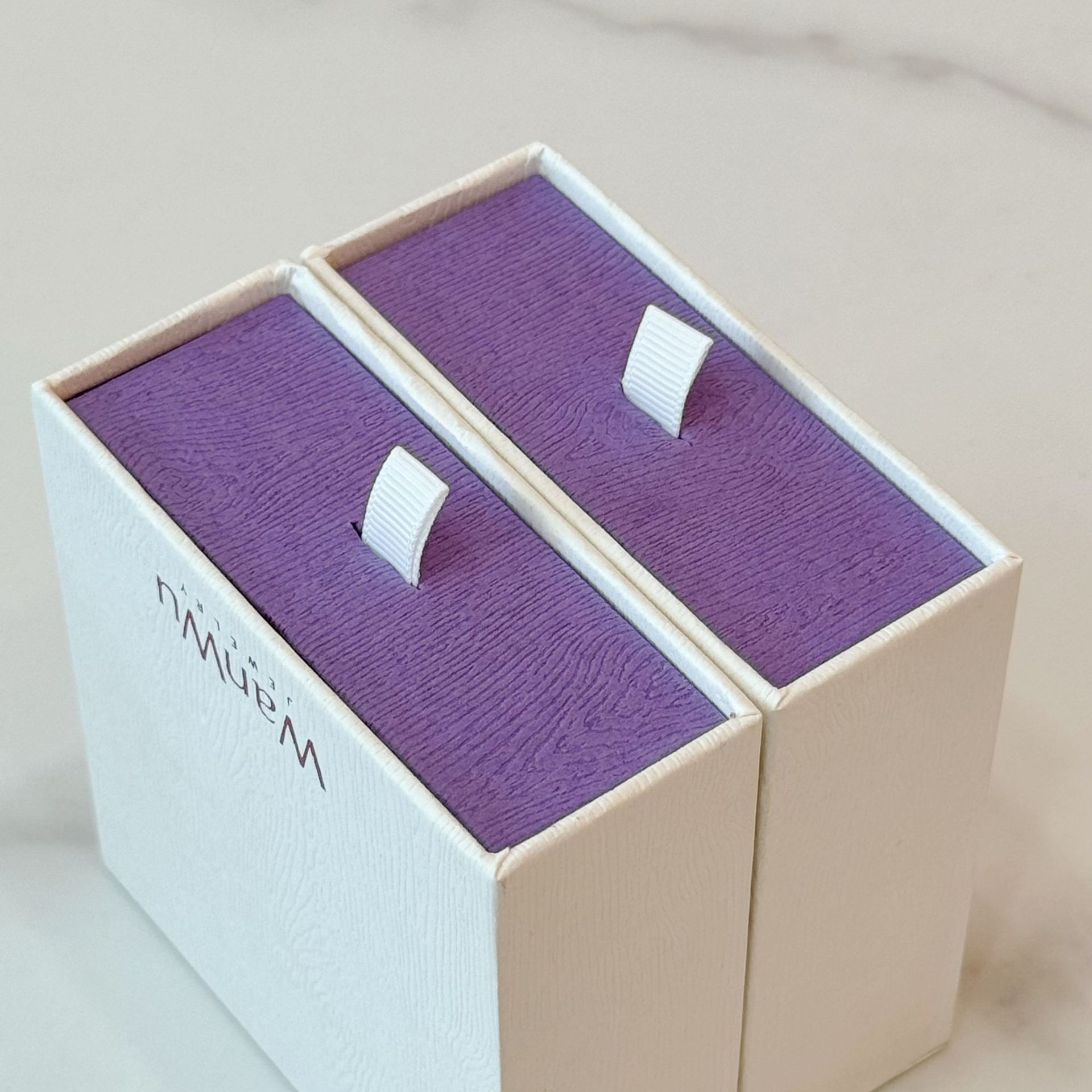 High-end purple storage system, necklace, ring, earrings, jewelry, universal gift box, accessory, (Physicals) 3