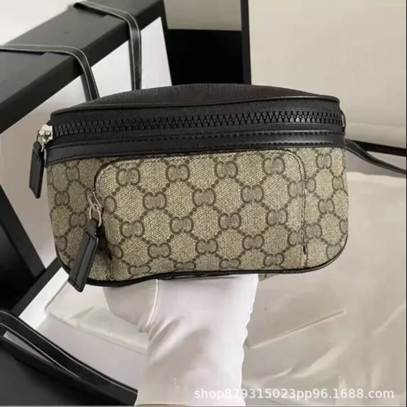 2025 New European and American Style Unisex Waist Bag Letter Print Casual Easiest for Match Bag
