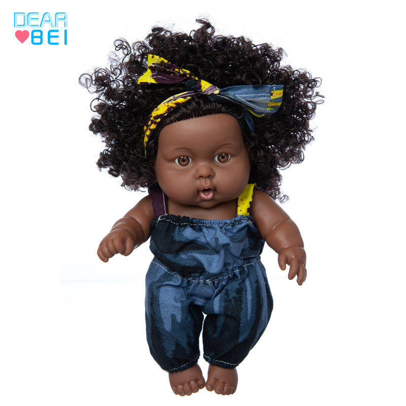 8-pulgadas muñeca chica americana de goma suave muñeca renacida muñeca de simulación bebé vinilo muñeca de juguete
