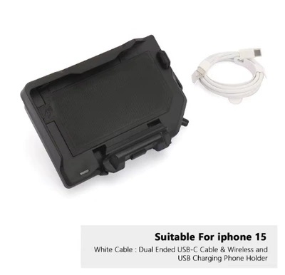 Motorcycle modification accessories universal Motosiklet ləvazimatları və aksesuarları - bmw-latest-wireless-charger-white-cable