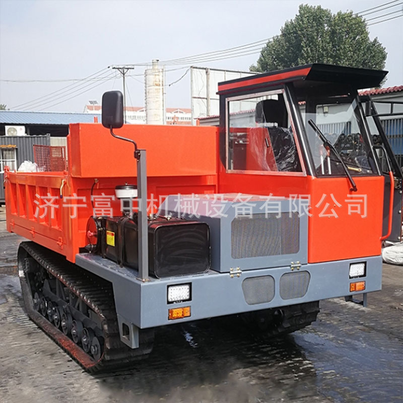 山东农用运输厂家 供应钢制履带运输车 工程履带翻斗车