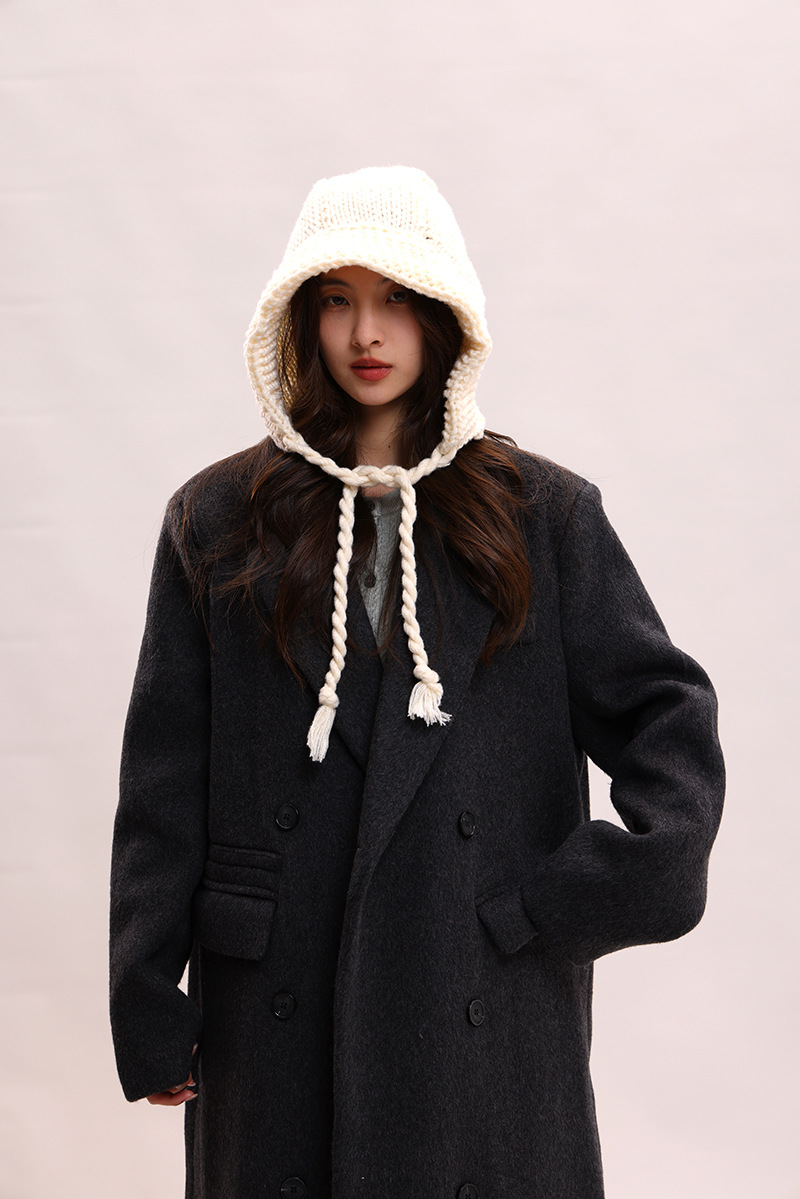 Koreanische version spitze up süße, niedlich, warm und vielseitig Rotkäppchen kinder winter gestrickte garn ohr_voghion.com