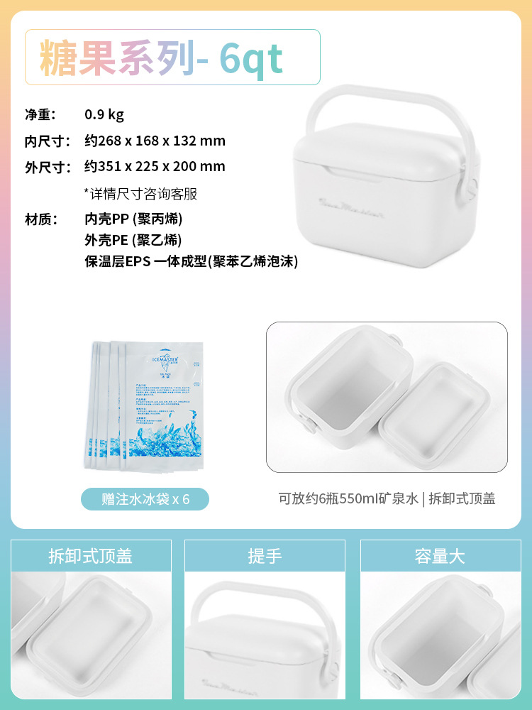 Caja aislante pequeña de 5 litros, caja de regalo para el Día Nacional y el Festival del Medio Otoño, picnic al aire libre, portátil, con correa para el hombro, caja de aislamiento y refrigeración de alimentos