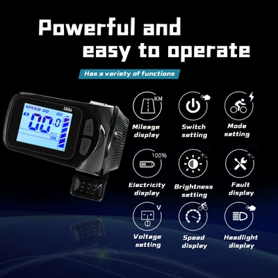 S886 LCD 24V36V48V ordinary – Elektromobil cihazları