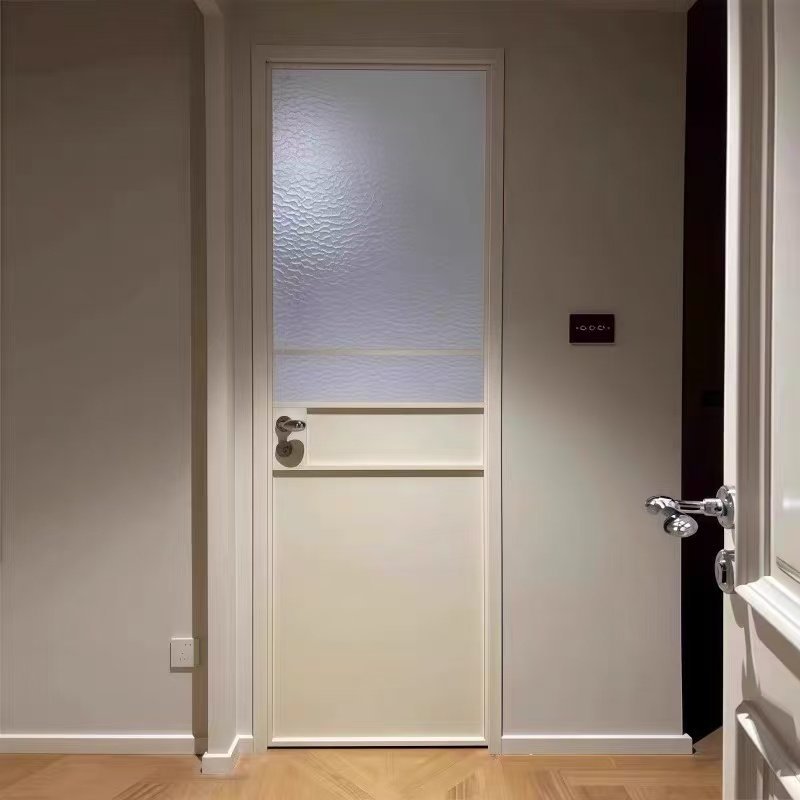 中古风白色法式复古门卫生间门浴室厕所平开门玻璃门超白长虹玻璃