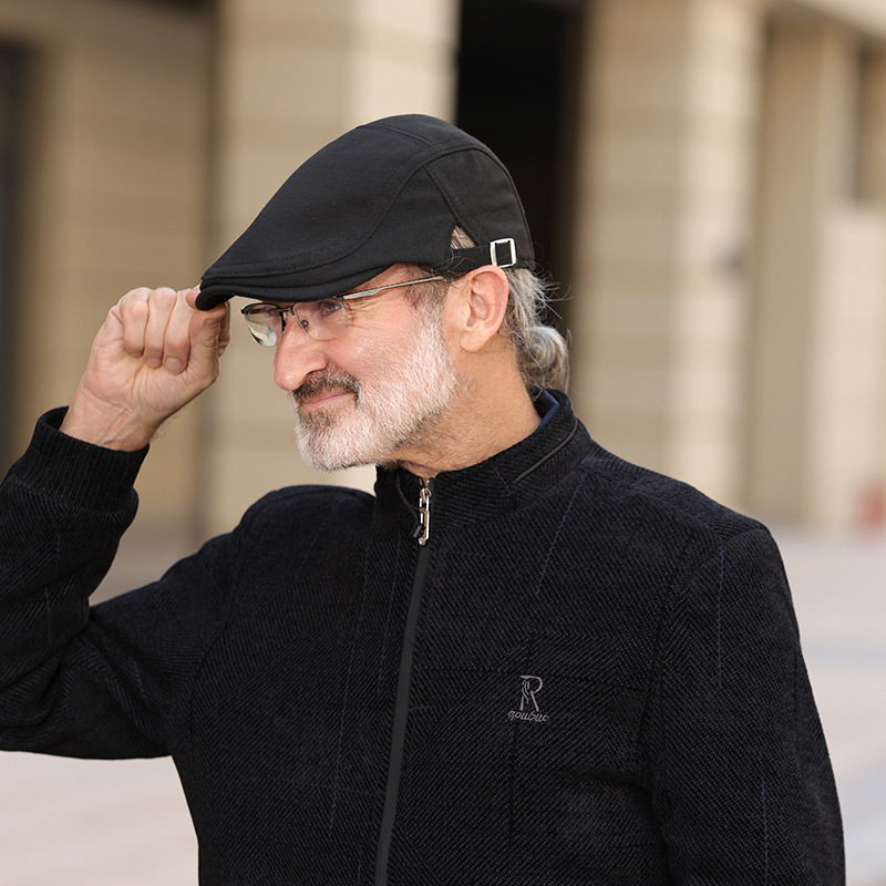 Hombres y mujeres de la boina de lana enarboló la gorra al por mayor artística retro gorra de béisbol sombrero para el sol sombrero delantero ocasional