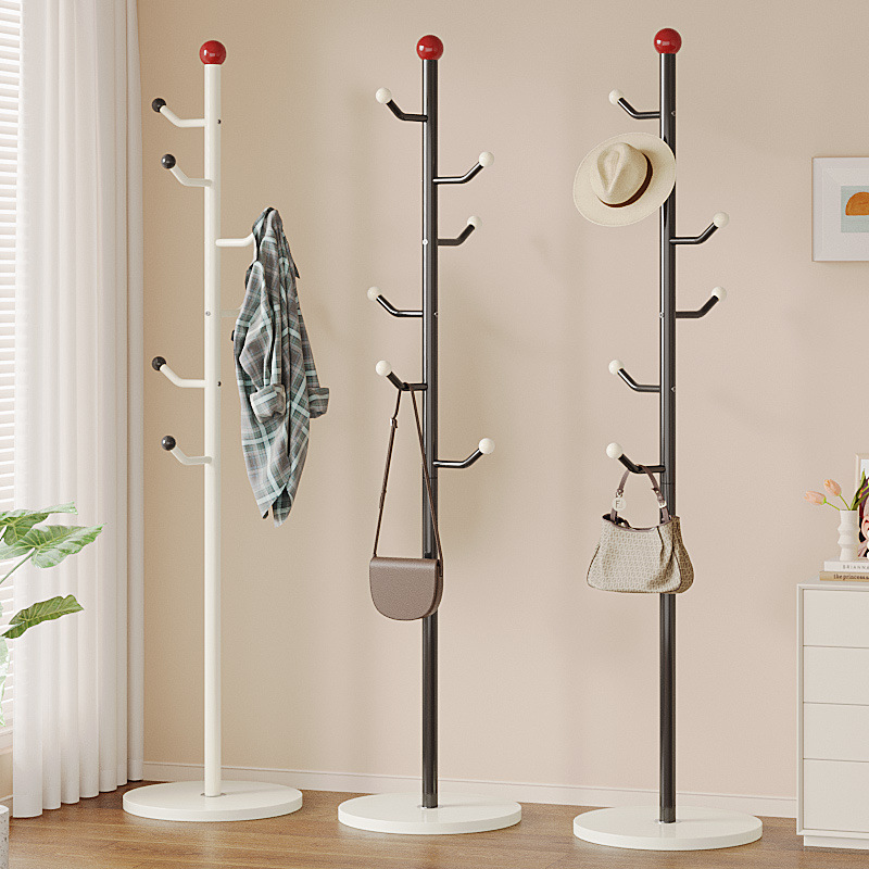 Luxury Floor-Standing Coat Rack for Bedroom, Simple Hanging Rack for Living Room, Durable Shelf for Rental Housing, Simple Bag Rack