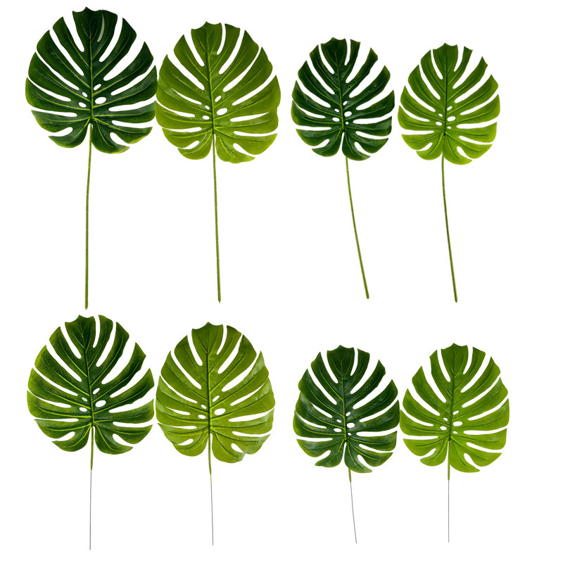 Amazon ins Simulation Turtle Leaf Balloon with Green Leaves Wedding Floral Decoration Flower Accessories Fake Leaves