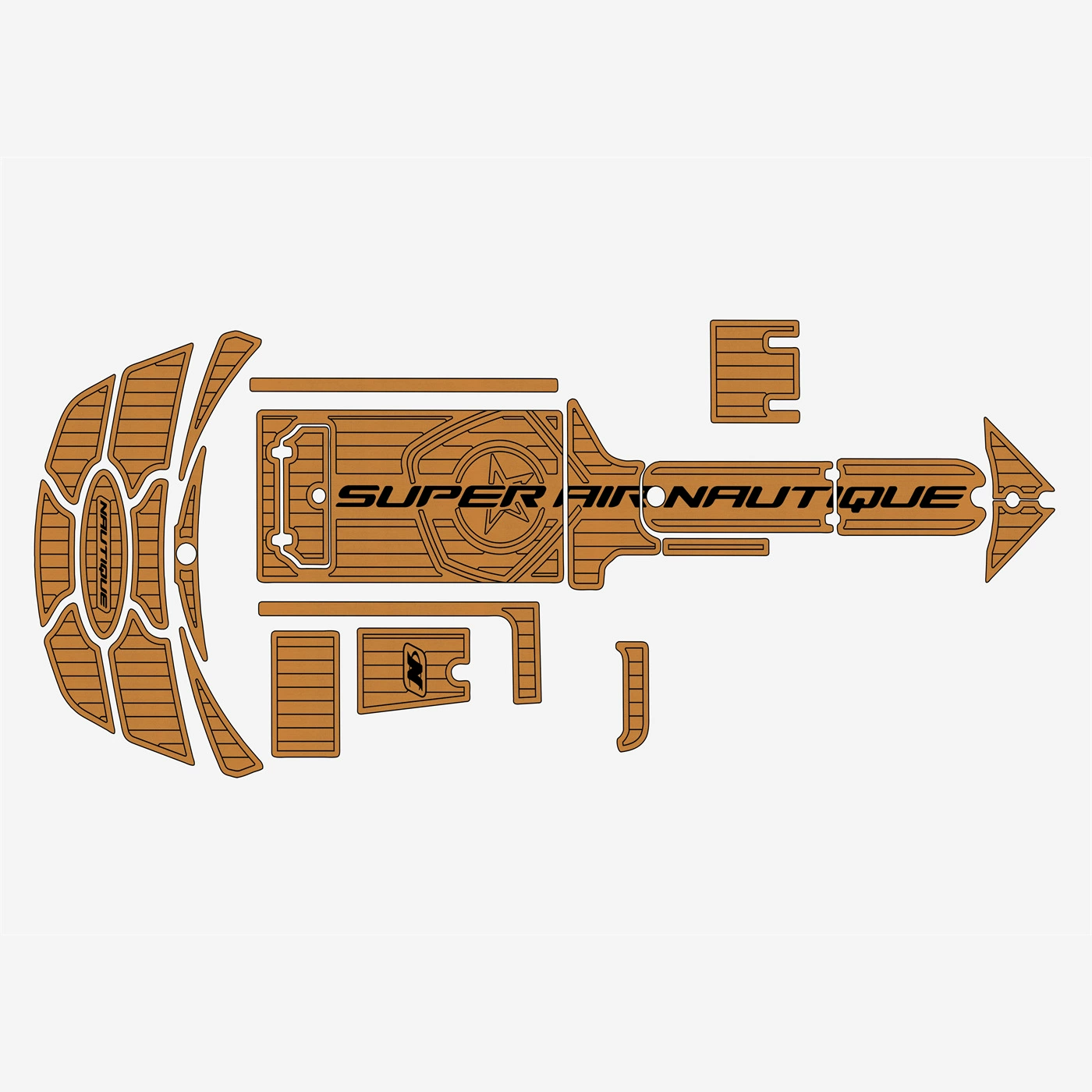 2008-2013 Nautique 210 Super Air Faux EVA тиковый морской пол