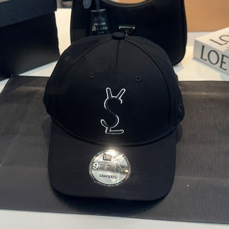 Gorra de béisbol clásica de moda mujer comercio exterior dama esta letra decorativa yang bordado tapa dura gorra de béisbol de algodón al por mayor