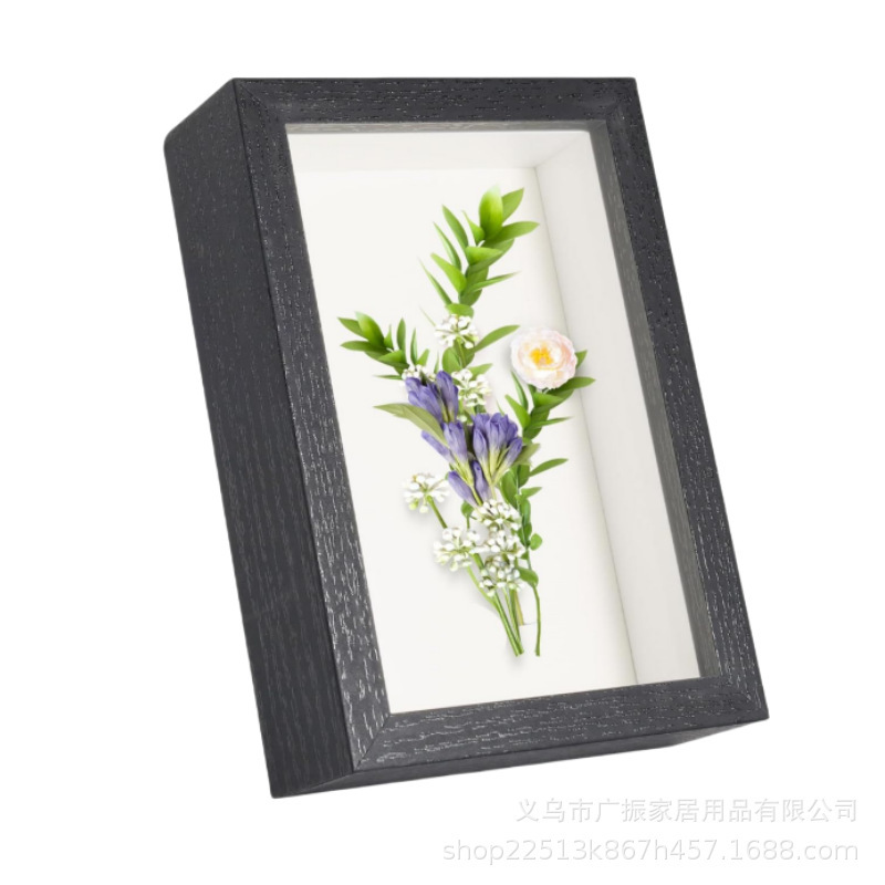 5X7 Hollow Specimen Photo Frame Three-Dimensional Plant DIY Dried Flower Shell Butterfly Display Stand 7inch Picture Frame Factory Direct Sale