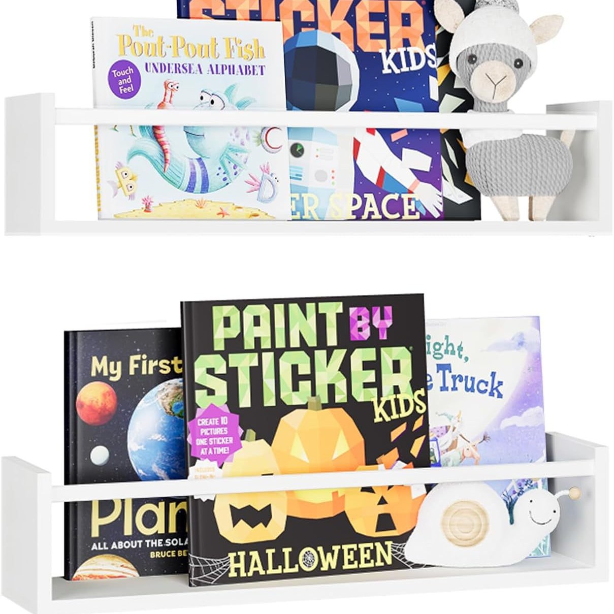 Estantes de pared de madera maciza Estantes de pared para libros y revistas Estantes de libros ilustrados Estantes de cocina de pared Estantes de almacenamiento y almacenamiento