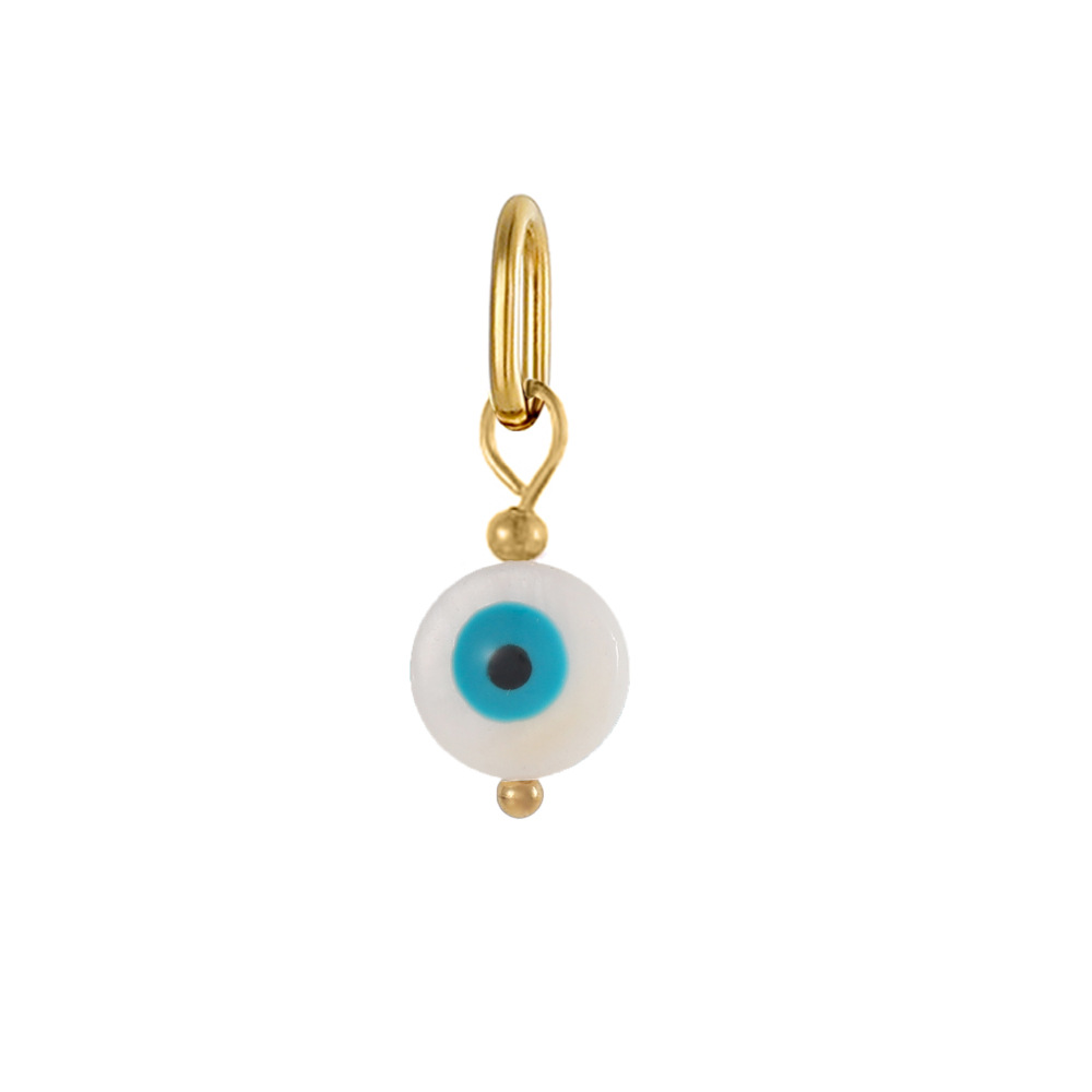 2g Weight Pendant Jewelry Making Type DIY Ornament Accessories Classification 1 Piece Quantity 304 Stainless Steel Material Devil's Eye Pattern All Seasons Season Polished Finish Plating Design Simple Style, Classic Style Style 1 Piece 304 Stainless Steel Devil's Eye Polished Pendant DIY Ornament Accessories 17