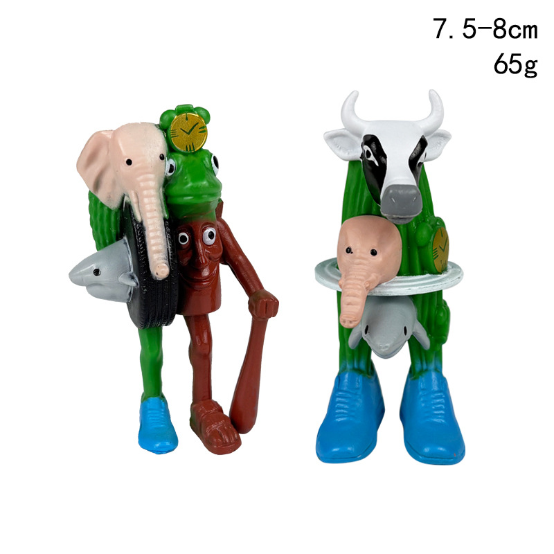 国境を越えた新製品外国AI山海経手はすべて木の棒人Tralalaが靴を履いてサメの人形モデルを作った