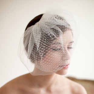 Bridal Fish Mesh Veil Double-layer Soft Mesh Veil Short Headband Comb Headwear Wedding Accessories Accessories