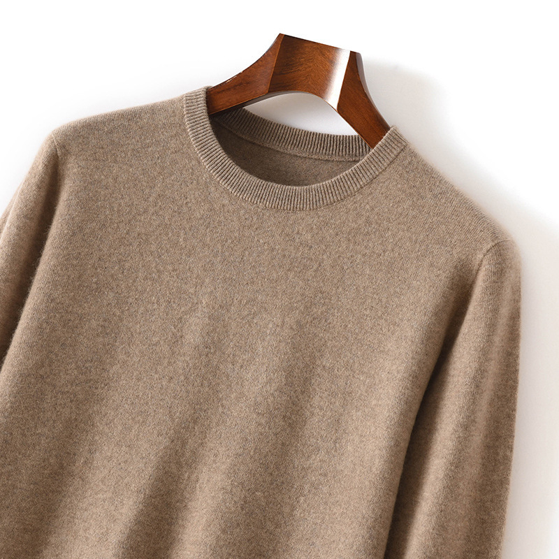 Cross-border First-line Garment Mountain Cashmere Sweater Men's Autumn and Winter New Arrival genuine goods Sweater Loose Casual All-match Cashmere Knitted Shaped