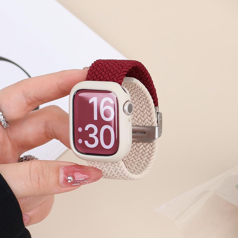 Single loop nylon woven strap for applewatch s10 apple watch iwatch789 generation 654SE