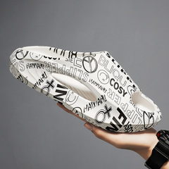 一字拖男款夏季潮牌外穿踩屎感男士戶外防滑耐磨運動沙灘椰子拖鞋