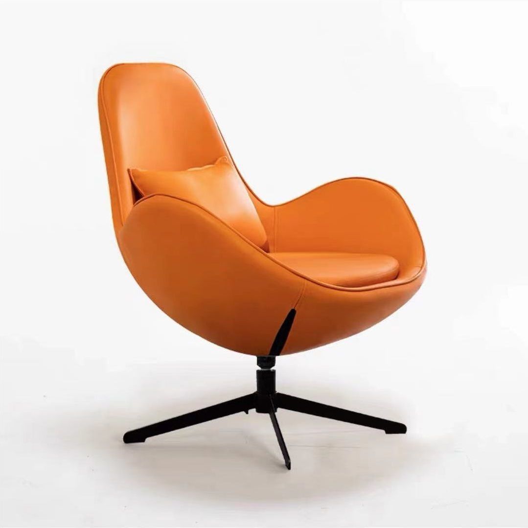 Sofá perezoso tipo nórdico, silla individual de lujo para balcón, sala de estar o dormitorio, diseño cómodo con respaldo, estilo huevo