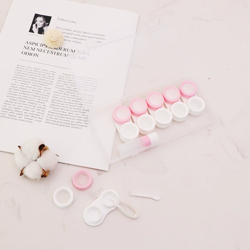 Transparent invisible glasses, handheld double storage box, simple and elegant design