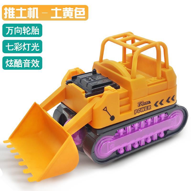 Coche de juguete para niños música eléctrica luminosa Universal ingeniería coche dibujos animados excavadora puesto al por mayor mercado nocturno