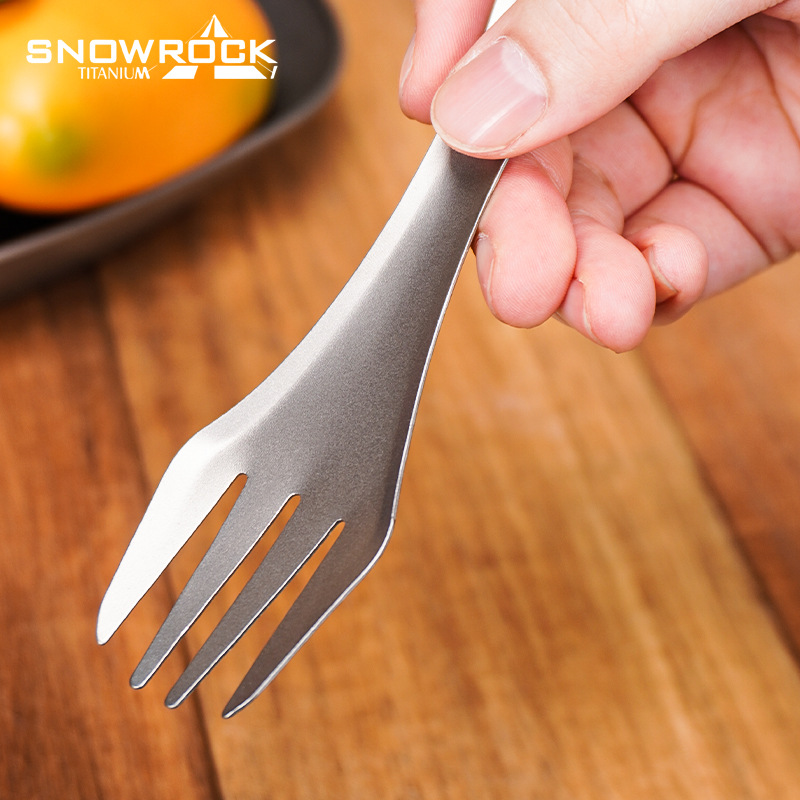 Factory Dict Pu Titanium Dual-Use And Fork Integrated Portable Spoon Outdoor Picnic Camping Multi-Functional_voghion.com