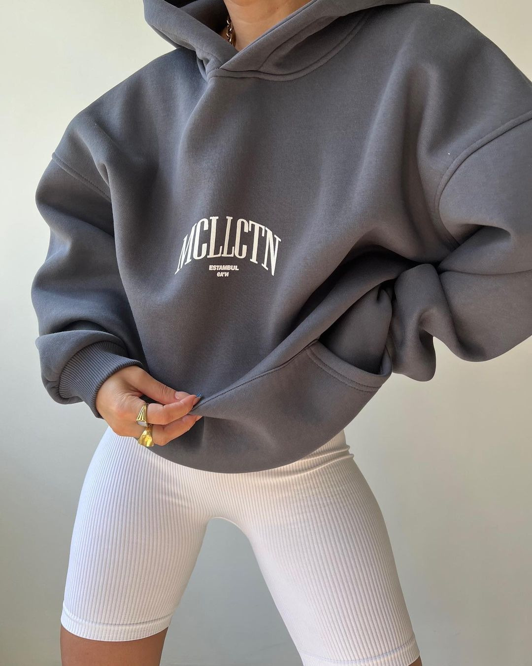 2023 Damski sweter z nadrukiem, uniwersalny top z długimi rękawami i kapturem dla kobiet_voghion.com