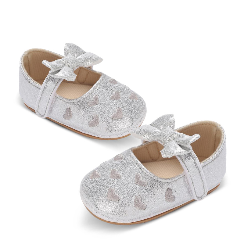 Bow baby princess shoes spring and autumn cotton toddler shoes…